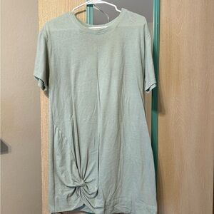 Z Supply Light Green Knotted Midi Dress